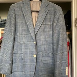 Blue Patterned Sports Jacket by Hardwick 40R